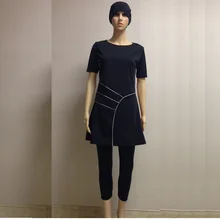 Мусульманские купальники дешевые скромные купальники мусульманские купальники короткий рукав swimsuit3XL-S хиджаб купальный костюм с коротким рукавом для женщин