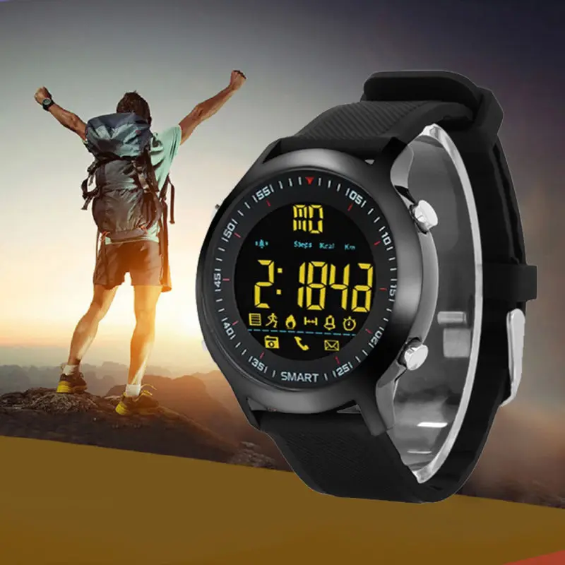 

2019 New Sport Smart Watch IP68 Waterproof 5ATM Passometer watch Swimming Smartwatch Bluetooth Watch for Smartphone Hot