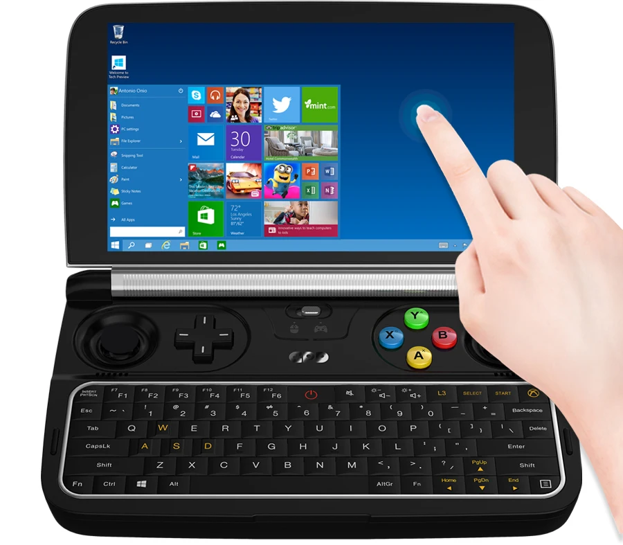 GPD WIN2 " Ручной игровой плеер m3-8100Y ОС Windows 10 8 ГБ ОЗУ 256 Гб ПЗУ WIN 2 карманный мини ПК ноутбук