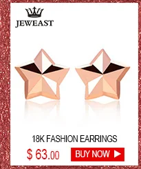18k Pure Gold Stud Earring Exquisite Elegant Women Jewelry Rose Yellow White Star Miss Girl Gift For Birthday Hot Sale Good New