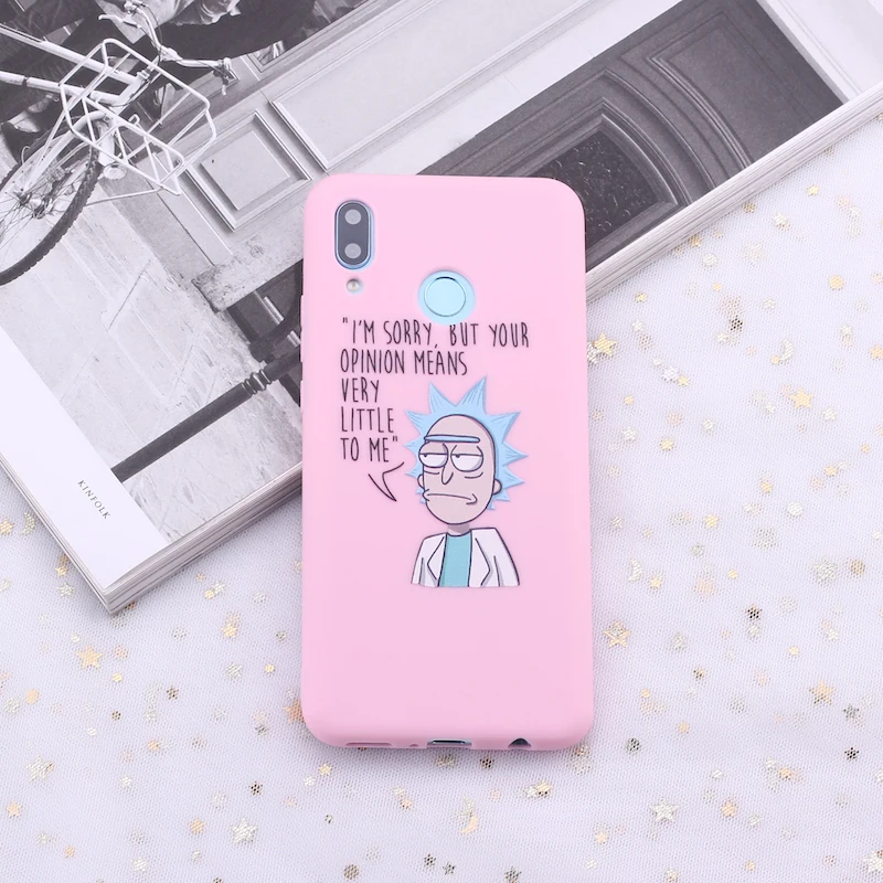 Для huawei Honor mate 10 20 Nova P20 P30 P Smart Rick and marty Memes Fan мультяшный карамельный силиконовый чехол для телефона Capa Fundas Coque - Цвет: 2