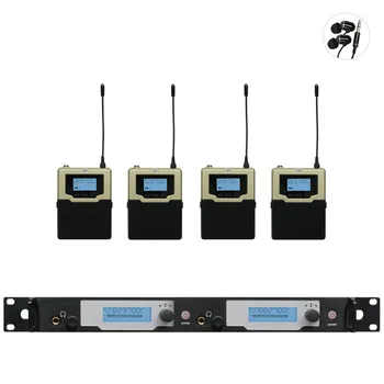 شراءجديد! في الأذن نظام مراقبة لاسلكية ترقية SR2050 مزدوجة الارسال مراقبة المهنية للمرحلة الأداء 4 استقبال