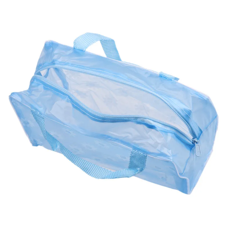 Красивая косметичка из ПВХ для макияжа, женская прозрачная водонепроницаемая сумка для девушек, большая карманная пляжная моющаяся Портативная сумка 1a08