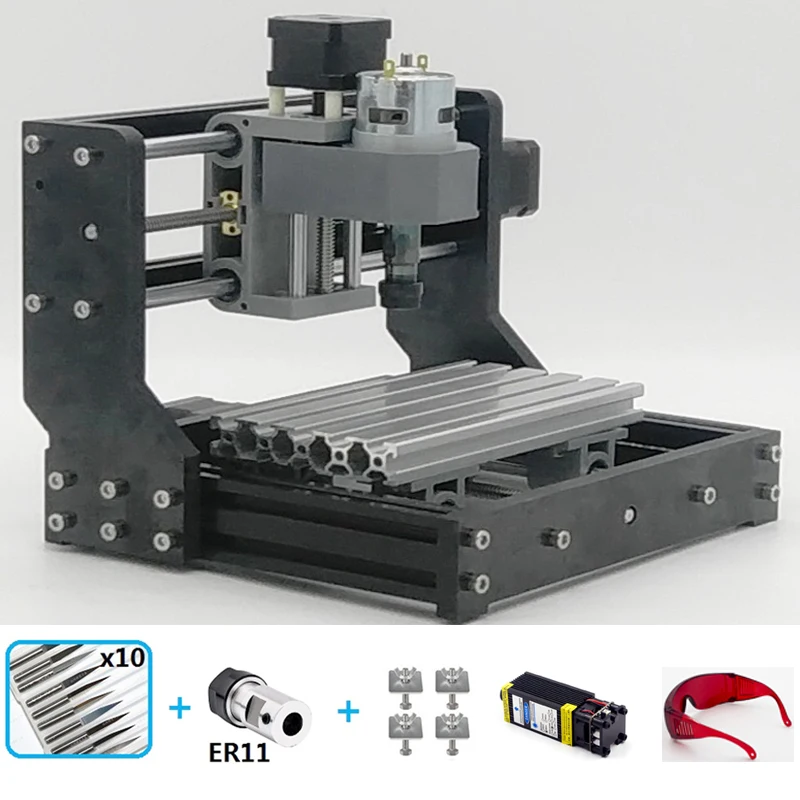 CNC1810 Laser Engraving Machine Mini Wood CNC Router Hobby ...