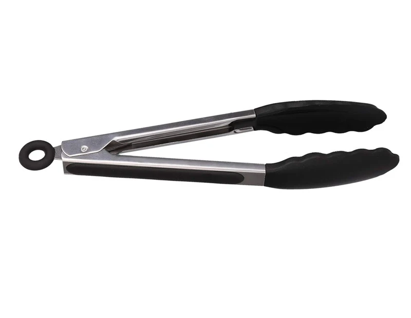 2Pcs BBQ Tongs Basting Brush Set Silicone Oil Brush Kitchen Tongs BBQ Grill Food Tongs Barbecue Tongs Oil Sauce Brush BBQ Tools (12)