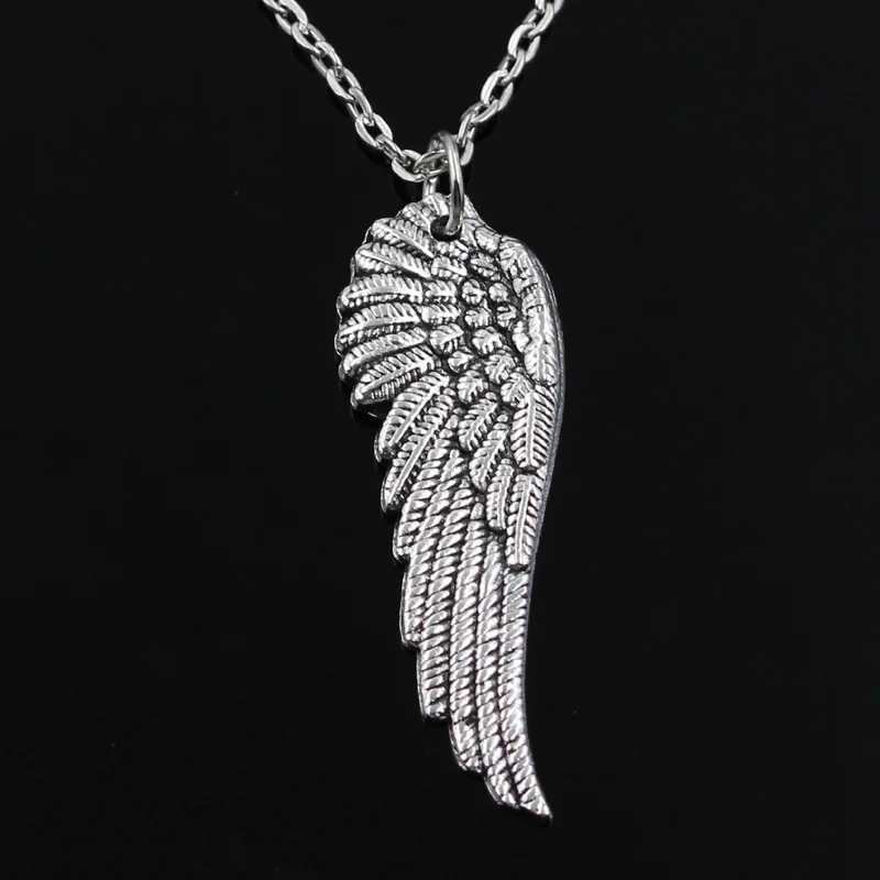 new fashion angel wings Pendants round cross chain short long Mens