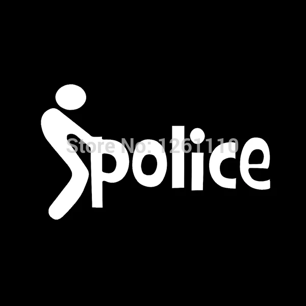 40 pcs/lot F*CK THE POLICE Sticker Funny Joke Prank Cop 8 Colors Vinyl