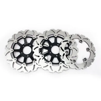 

BIKINGBOY Full Set Front Rear Brake Disks Discs Rotors Wave Set for KAWASAKI ZZR1100 ZZR 1100 ZXT10C 1990 1991 1992 1993