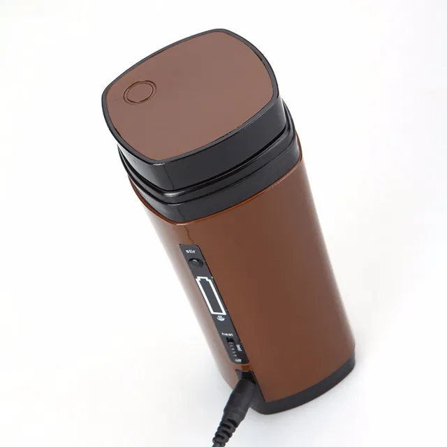 Portable USB Heater Self Stirring Tea Milk Cup Coffee Mug portable coffee  thermos Mug Warmer, Travel Tumbler 130ML