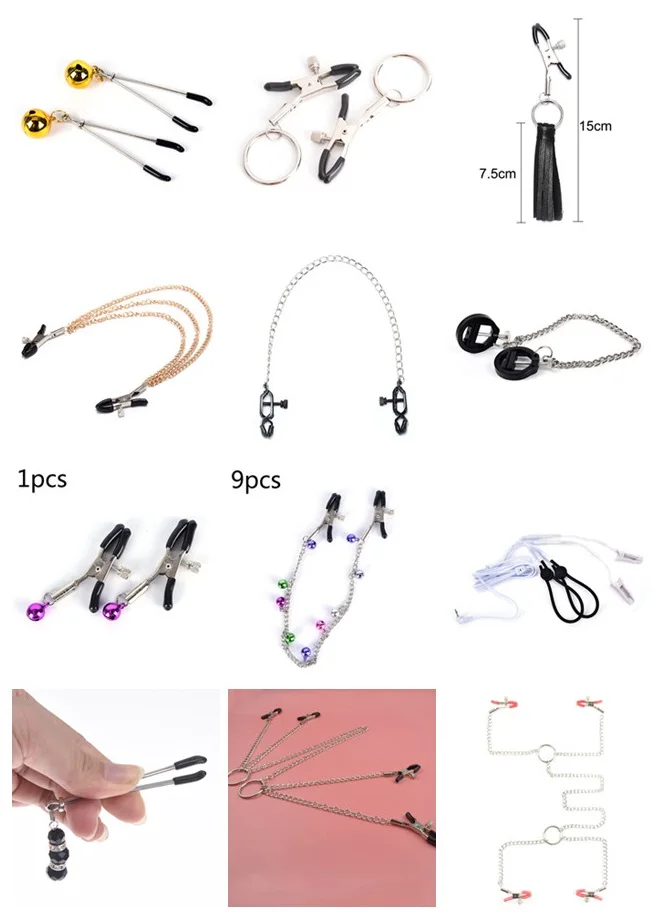 Woman Sexy Nipple Clamps Exotic Accessories Fetish Breast Clip Female Breast Nipple Clamps For Couple Body Jewelry Accessories