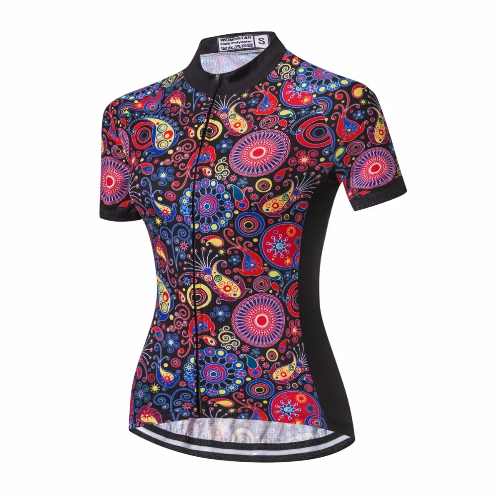 Weimostar Vélo Для женщин велосипед Джерси Костюмы одежда Ropa Ciclismo летом гонки MTB открытый P Майо велосипед одежда