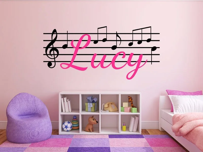Musical Notes Customized Name Monogram Wall Decal Boys Girls Nursery Room Vinyl Music Graphics Bedroom Decor Wall Stickers Musical Notes Customized Name Monogram Wall Decal Boys Girls Nursery Room Vinyl Music Graphics Bedroom Decor Wall Stickers