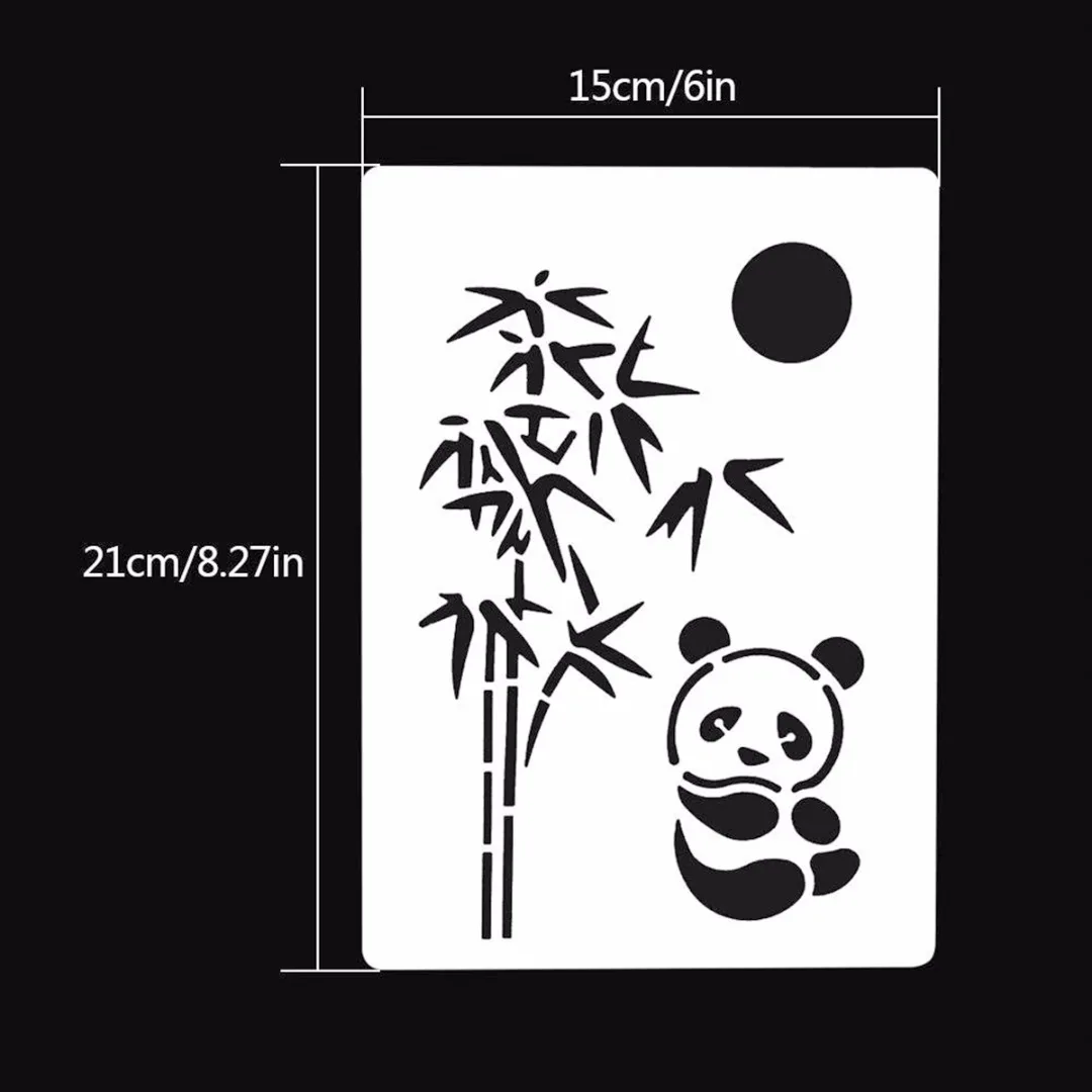 21pcs\lot New Bullet Journal Stencil Set DIY Drawing Painting Template Stencil Diary