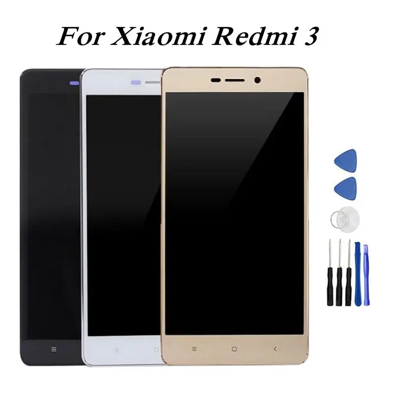 

For Xiaomi Redmi 3 Display LCD Display Touch Screen Digitizer Assembly With Frame For Xiaomi Redmi 3S LCD +Tools Free Shipping