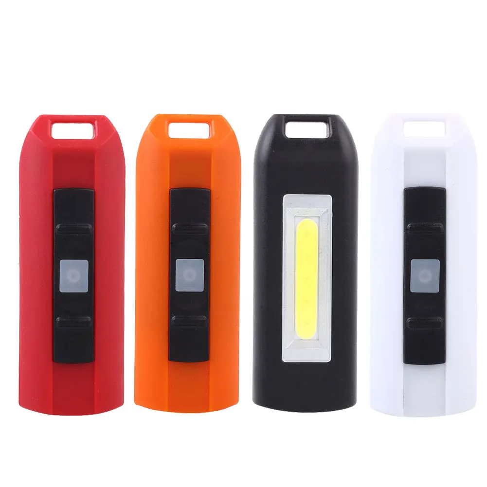 

Mini USB LED Keychain COB Light Flashlight Torch 0.5W Emergency Portable