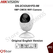Hikvision mini Wireless Camera HD720P CMOS IP wifi Camera built in microphone and speaker support 64G SD Card DS-2CV2U01FD-IW