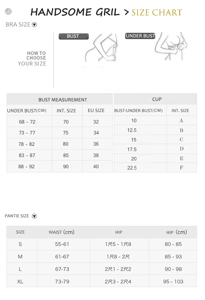 3.Bra&Pantie Size Chart