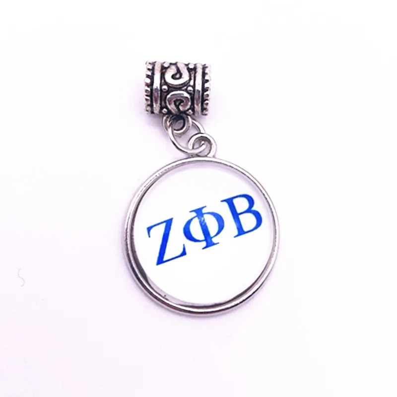 Стиль Лидер продаж zeta Phi Beta Sorority Charms медальон «сделай сам» браслет и ожерелье и брелок для изготовления ювелирных изделий 10 шт./партия