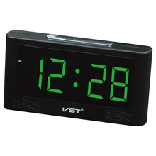 Modern New Hotel Alarm Clock Parents AC power Table clock,LED Wall Clock , Big numbers Large Display US,EU plug digital clocks