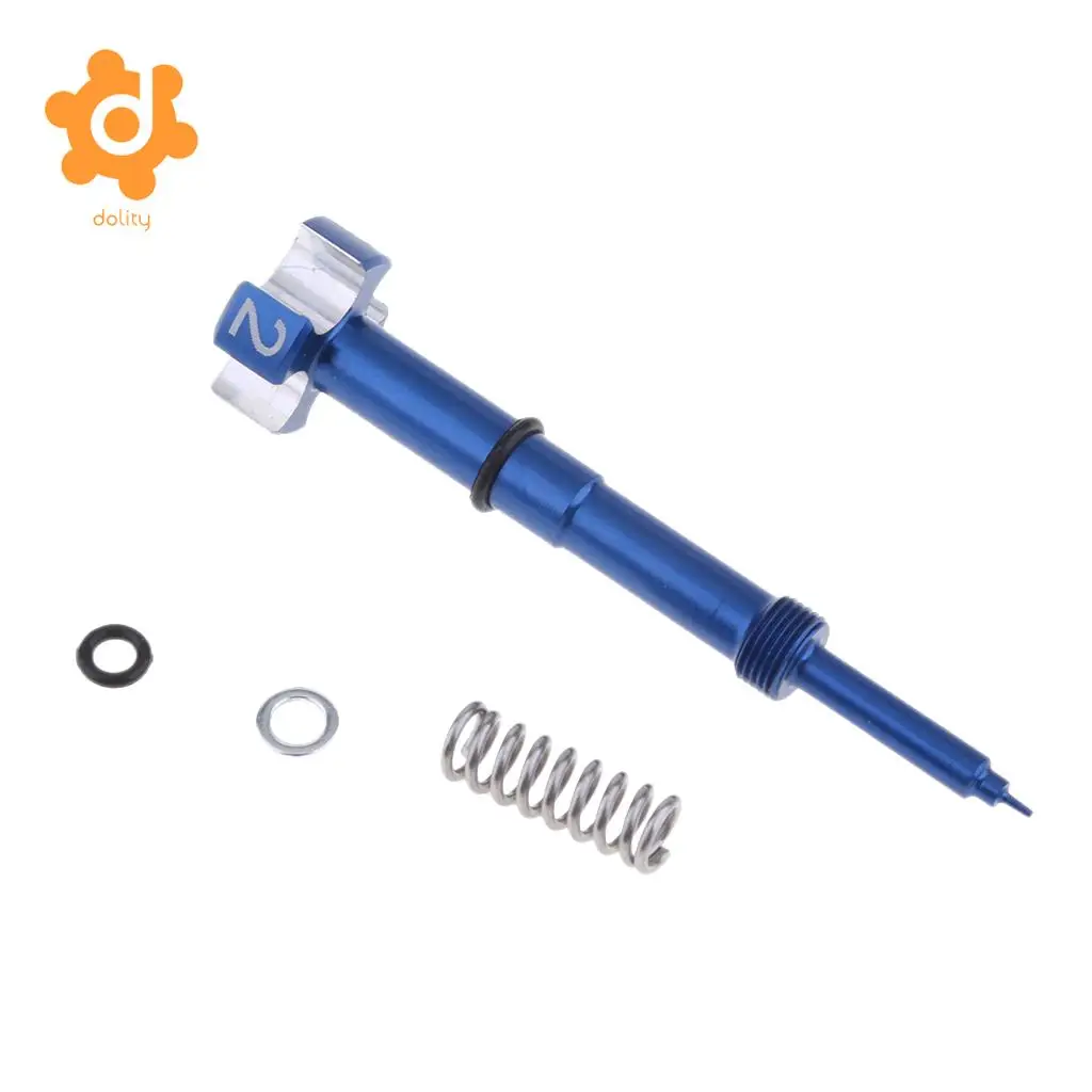 Motorcycle CNC Aluminum Carburetor Easy Air Fuel Mixture Adjuster Screw for Yamaha Red & Blue