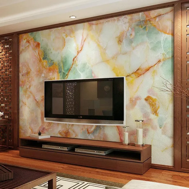 Colorful Marble Contact Paper Photo Wall Mural Living Room Tv Colorful Marble Contact Paper Photo Wall Mural Living Room Tv Background Covering Murals