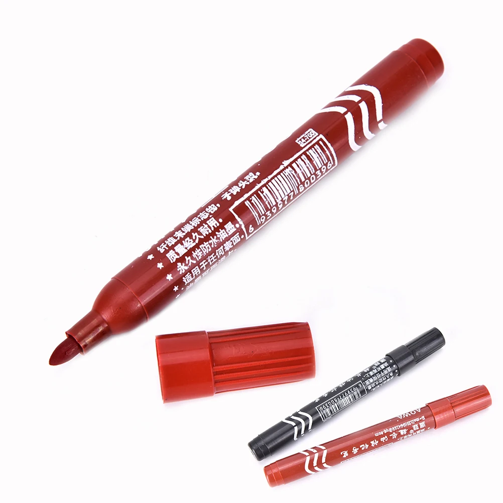 2 Colors Available Marker Pens Good Waterproof Ink Thin Nib Crude Nib