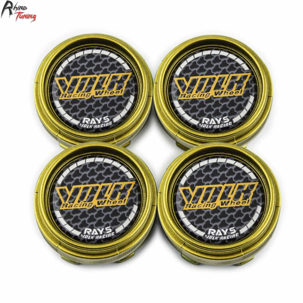 4pcs 66mm 62mm Volk Racing Car Wheel Center Caps Hub For Rays Wheels TE37 Tokyo Time Attack CE28 Rim Caphub Cover Emblem