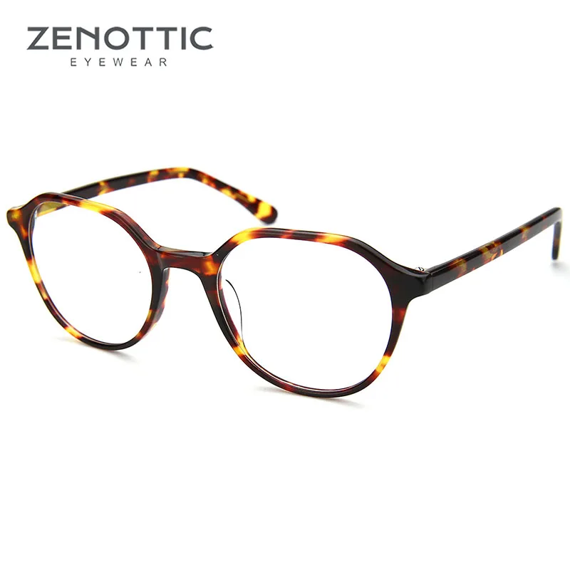 ZENOTTIC ретро круглые оптические очки для рецепта оправа женщин фотохромные с