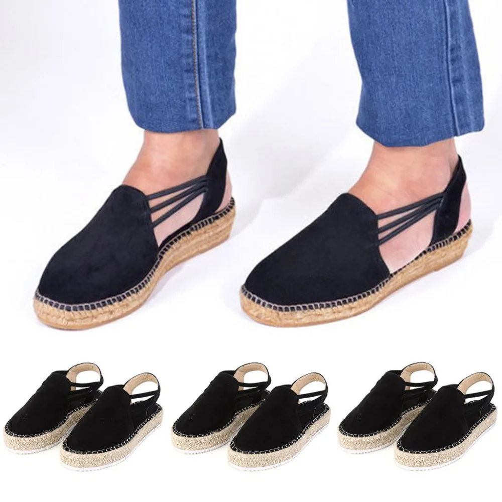 2019 women's sexy fashion sandals buckle with platform sandals retro open toe gladiator sandals ladies non-slip sports 40J (1)