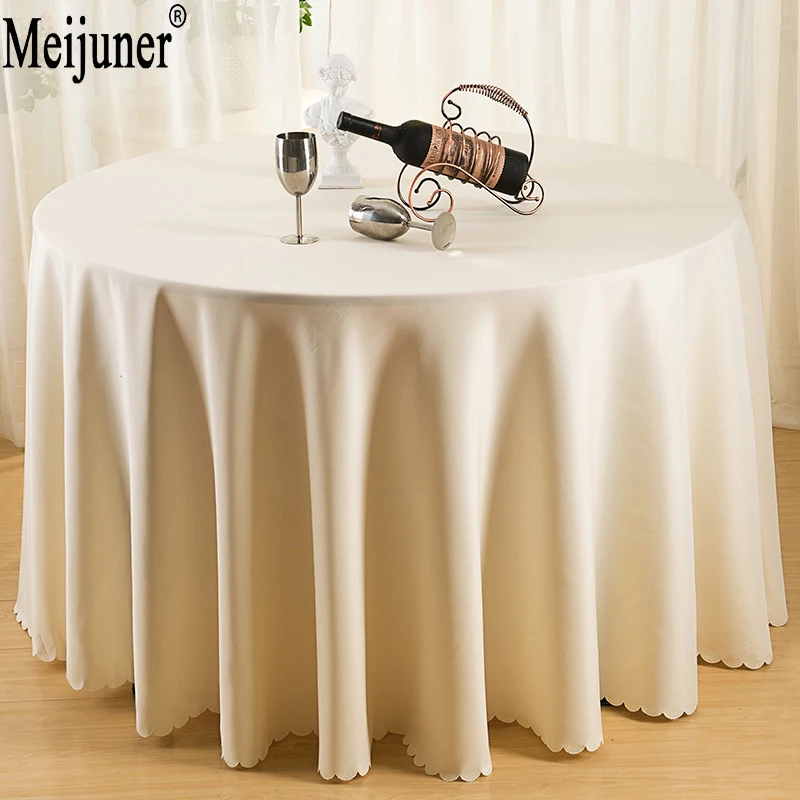 Hotel Tablecloth Solid Color Wedding Restaurant Red Round AliExpress