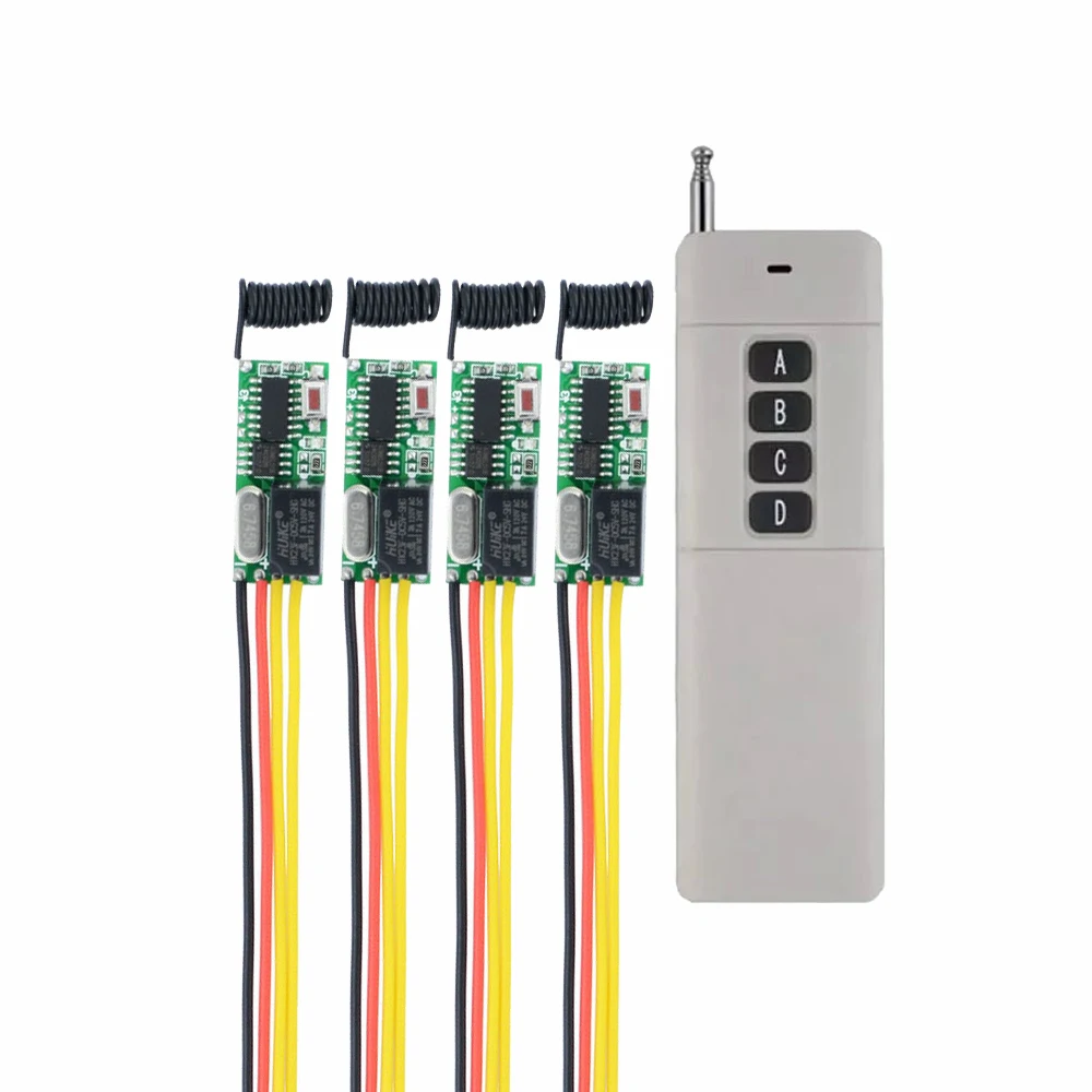 

DC3V-12V Remote Control Switch ON OFF Relay Wireless Switch Receiver + 200-3000M Transmitter Momentary Toggle 315/433MHZ