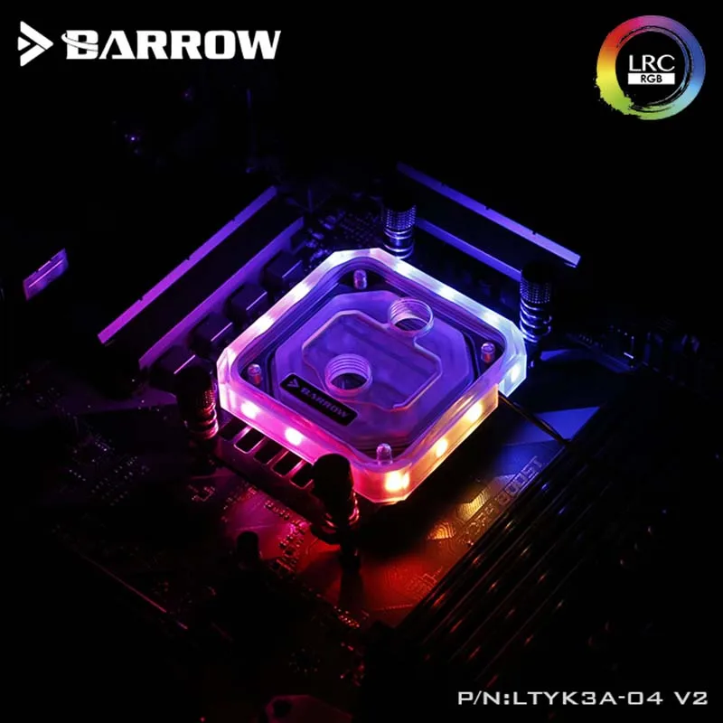 Barrow LTYK3A-04 V2 водяной блок процессора для платформы AMD/AM4 микроводный путь