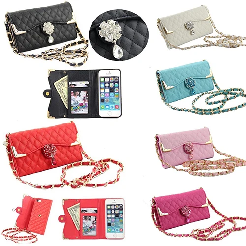 New Trendy Women's Faux Leather Handbag Wallet Purse Pouch Phone Storage Cover Case |