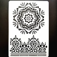 DIY Painting A4 Size Mandala Pattern Stencil Template For Wall Painting Photo Album Decorative Embossing Paper Cards DIY Painting A4 Size Mandala Pattern Stencil Template For Wall Painting Photo Album Decorative Embossing Paper Cards