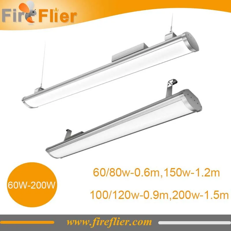 8 шт. 0,6 м 0,9 м 1,2 м 1,5 м светодиодный светильник для гаража подвал Светодиодный линейный светильник 60 Вт 80 Вт 100 Вт 120 Вт 150 Вт 200 Вт замена старых 2d трубок