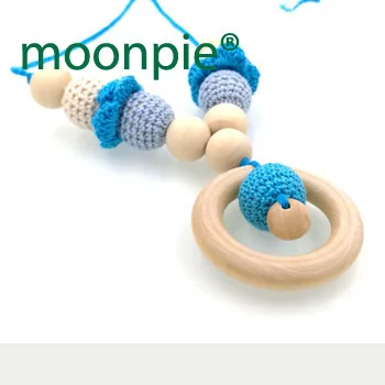 2016 new Wholesale Teething Necklace, Baby Nursing Necklace, Crochet Baby Sling Necklace blue beads necklace  EN04