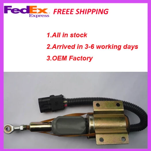 Fuel Injection Pump Solenoid Shut Off solenoid 3926412 For 200LC