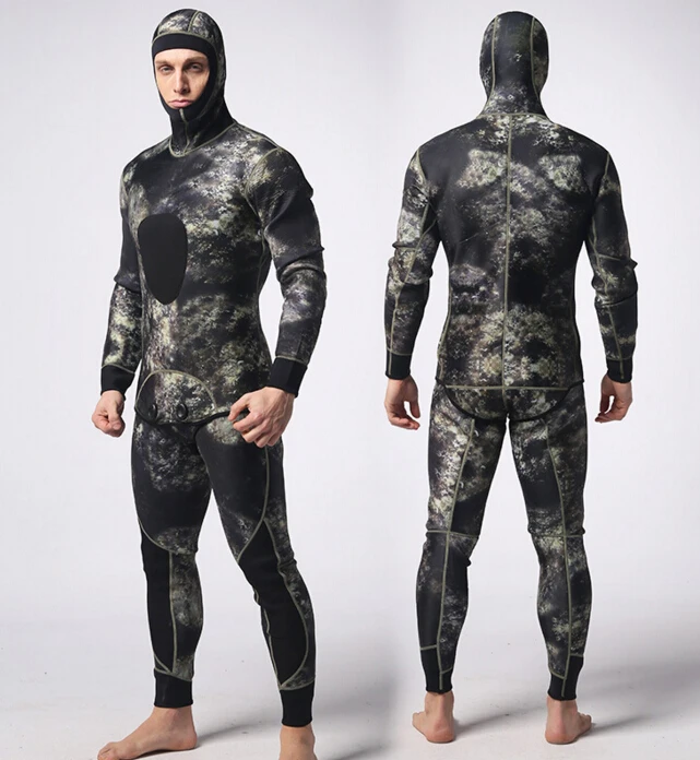 MYLEGEND 2pcs/set Camouflage Wetsuit For Spearfishing 3mm Neoprene