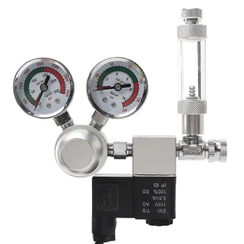 

220 V Co2 Bubble Counter Aquarium System Dual Bubble Counter Co2 Solenoid Regulator Valve Control Eu Plug