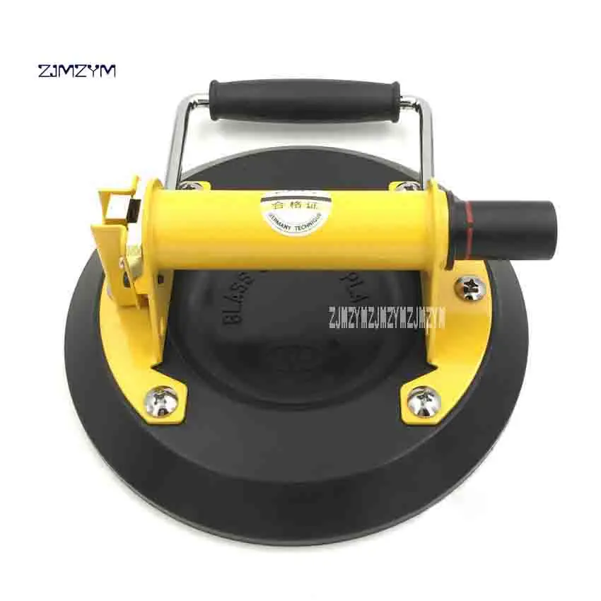 ZJMZYM BX1-C Hand Pump Glass Suction Plate 206mm(8 ") Large Suction Flat Glass Adsorption Handling Single Claw Sucker 80-180KG