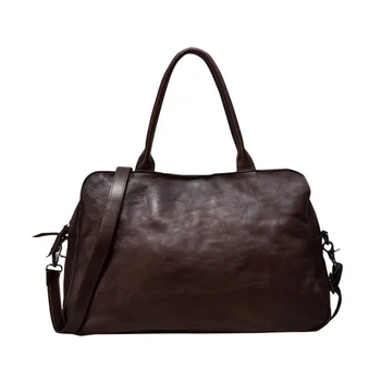 

Vintage Leisure Men Genuine Leather Briefcase Unisex Shoulder Large Capacity Cowhide Bag Elegant Commuter Bags Outdoor Bag Z709