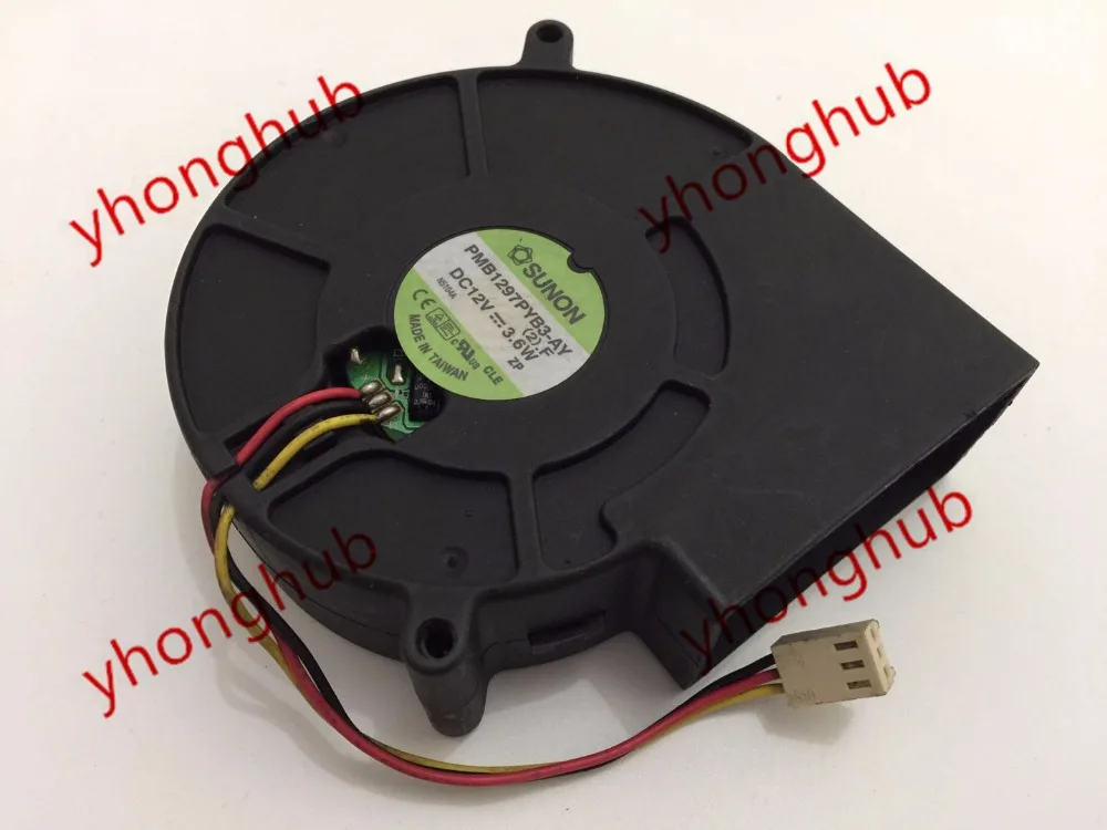 SUNON PMB1297PYB3 AY (2).F DC 12V 3 6 W 97x97x33mm вентилятор охлаждения сервера|blower fan|12v dc blower fanserver fan |