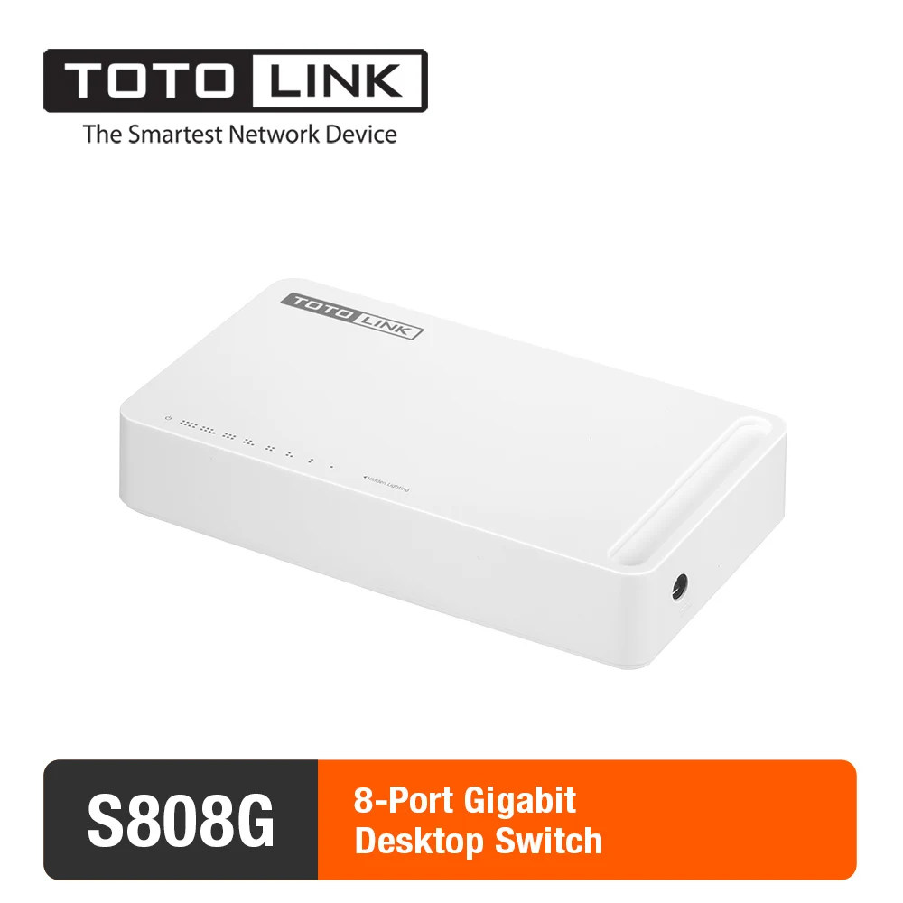 TOTOLINK S808 8 портов 10/100 Мбит/с настольный коммутатор полный/полудуплекс Fast Ethernet мини