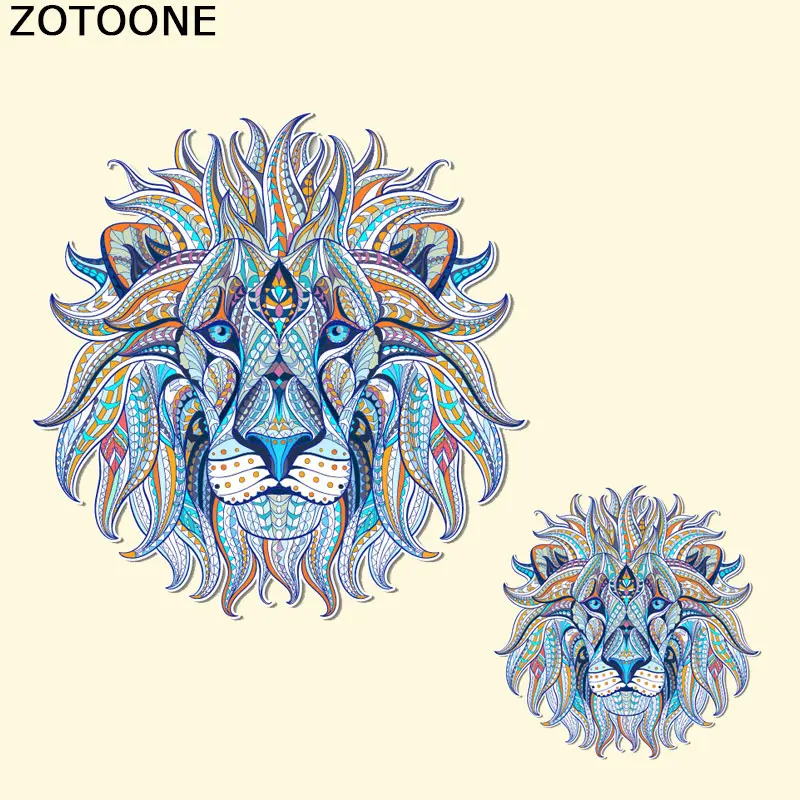 ZOTOONE самодельные железные нашивки с Львом для одежды A уровень моющиеся