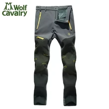 Осень Зима для мужчин женщин Спорт на открытом воздухе термальность мягкий в виде ракушки флис брюки для девочек Кемпинг пеший туриз