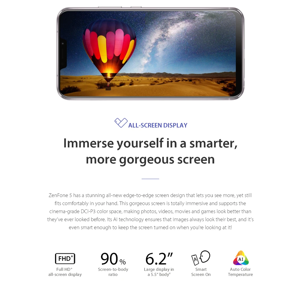 Новый ASUS Zenfone 5 ZE620KL 6 2 &quotAI Камера 19:9 Snapdragon 636 Android 8 0 Тип C Bluetooth 64G ROM 4G RAM LTE мобильный