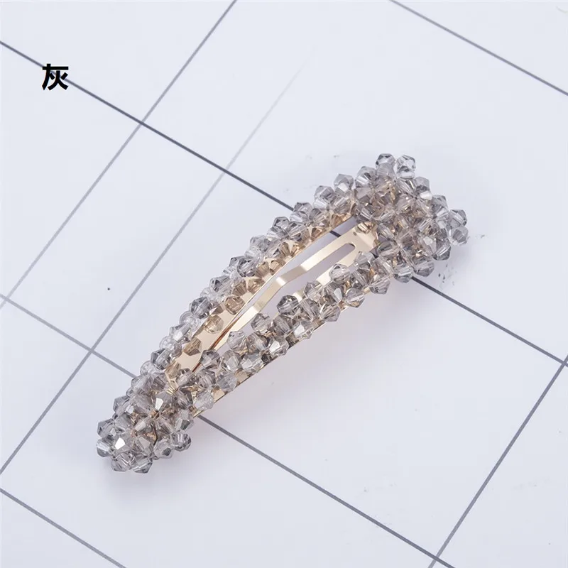 New Rhinestone Hair Pins Hair Clip Hair Comb Bobby Pin Barrette Hairpin Headdress Women Crystal Wedding Party Hair Jewelry Gift - Окраска металла: CD061