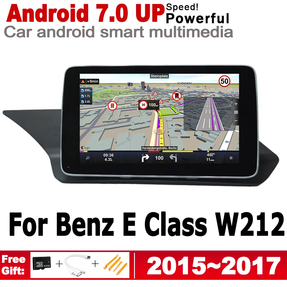 Top For Mecerdes Benz E W212 2015~2017 NTG D Screen Android Car GPS Navi Map Stereo Original Style Multimedia Player 2 Din Radio 0