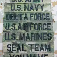 Пользовательское имя ленты нейлон Multicam CP фон черный Письма патч вышивки