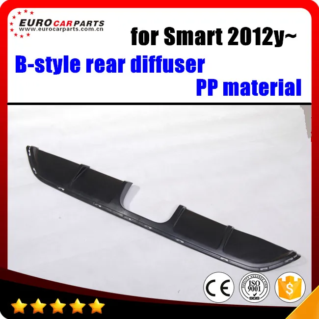 Умный задний диффузор подходит для MB smart 2012year~ для Smart B-style задний диффузор PP материал выхлопное отверстие в середине